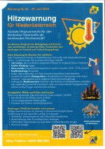 Hitzewarnung für NÖ 