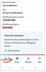 Prüfen Sie die Gültigkeit Ihrer ID Austria