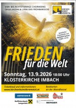 Konzert Frieden für die Welt - Flyer Seite 1 