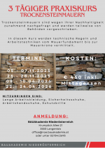 Trockensteinmauerkurs