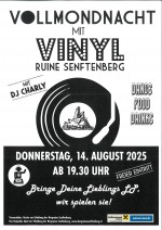 Vollmondnacht mit Vinyl